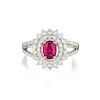 Orianne Unheated Ruby and Diamond Ring