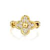 Van Cleef & Arpels Vintage Alhambra Diamond Ring