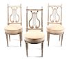 * A Set of Six French Chairs Height 38 inches.