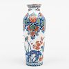 Dutch Delft Polychrome Beaker Vase