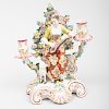 Chelsea Porcelain Figural Two-Light Candelabra 'The Shepherdess'