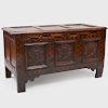 Charles II Inlaid and Carved Oak Chest 