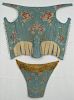 SILK CORSET and STOMACHER, AMERICAN or EUROPEAN, 18th C.