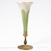Tiffany Studios Pulled Feather Vase in Bronze Dore Mount