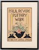 Framed Paul Revere Pottery Advertisement