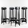 Four Mackintosh Chairs by Cassina