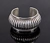 Thomas Singer Navajo Signed Sterling Silver Cuff