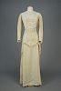 LINEN DRESS with CUTWORK, 1909-1910.