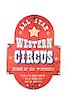 Hand Painted All Star Western Circus Wooden Sign