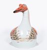 Chinese Export Style Porcelain Goose Tureen