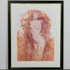 Large Female Nude In Pinks, Gail Foster