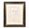 After Picasso, Lithograph "Frederic Joliot-Curie"
