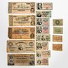 17 Pieces of Confederate  & Fractional Notes