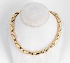 18k Yellow Gold Chunky Fancy Chain Necklace