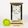 Asprey Brass & Beveled Glass Clock