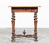 19th/20th C William & Mary Style 1-Drawer Table