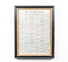 Framed NY Times, Sherman's March, Newspaper, 1864