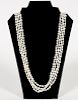 Four Strand Freshwater, Baroque Pearl Necklace