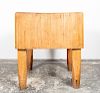 Solid Maple Butcher's Block Table, Early 20th C.