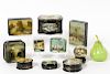 10 Russian Lacquered Boxes, Winter Landscapes