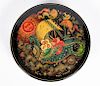 Signed Russian Palekh Cosmonaut Lacquer Box
