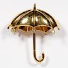 Tiffany & Co. Yellow Gold & Diamond Umbrella Pin