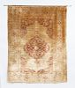 Hand Woven Silk Tabriz Rug or Wall Hanging 5' x 4'