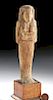 Rare Egyptian Late Dynastic Wooden Ushabti
