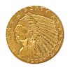 U.S. 1908 $2.5 INDIAN HEAD GOLD COIN