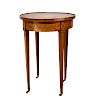 19/20C French Marquetry Inlaid Gueridon Table