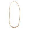 A Ladies Diamond Necklace in 14K Gold