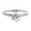 A Ladies Diamond Solitaire Engagement Ring