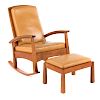 Thomas Moser Cherry Rocking Chair and Ottoman