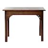 George III Chinese Chippendale Mahogany Side Table