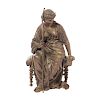 Classical Manner Seated Artemis Bronze