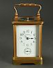 Tiffany & Co. French Gilt Brass Carriage Clock