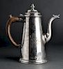 Possibly Early American Silver Coffeepot 18th C.