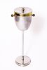 Modern Two-Toned Metal Champagne Stand