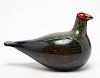 Oiva Toikka for Iittala Art Glass Bird Figure