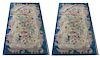 French Manner Floral Rugs 3' x 5' 2", Pair