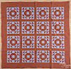 Pennsylvania patchwork quilt, early 20th c., 84'' x 84''.