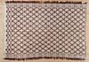 Jacquard coverlet, mid 19th c., in three colors, 66'' x 90''.