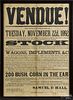 Swedesboro, Pennsylvania auction broadside, dated 1892, 26 1/2'' x 19''.