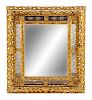 A French Neoclassical Style Giltwood and Etched Glass Mirror