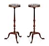 A Pair of George III Mahogany Torchères