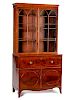 A Regency Style Mahogany Secretary Bookcase