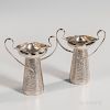 Two Edward VII Sterling Silver Vases