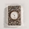 Black, Starr & Frost Sterling Silver-mounted Clock