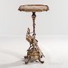 Art Nouveau Gilt- and Patinated-bronze Figural Stand