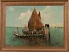Nicholas Briganti (American, 1861-1944)    Fishing Vessels in Venice